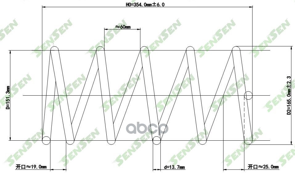 

Пружина Подвески Передней Hyundai: Elantra 00-, Elantra Седан 00- Sensen арт. SCP10121