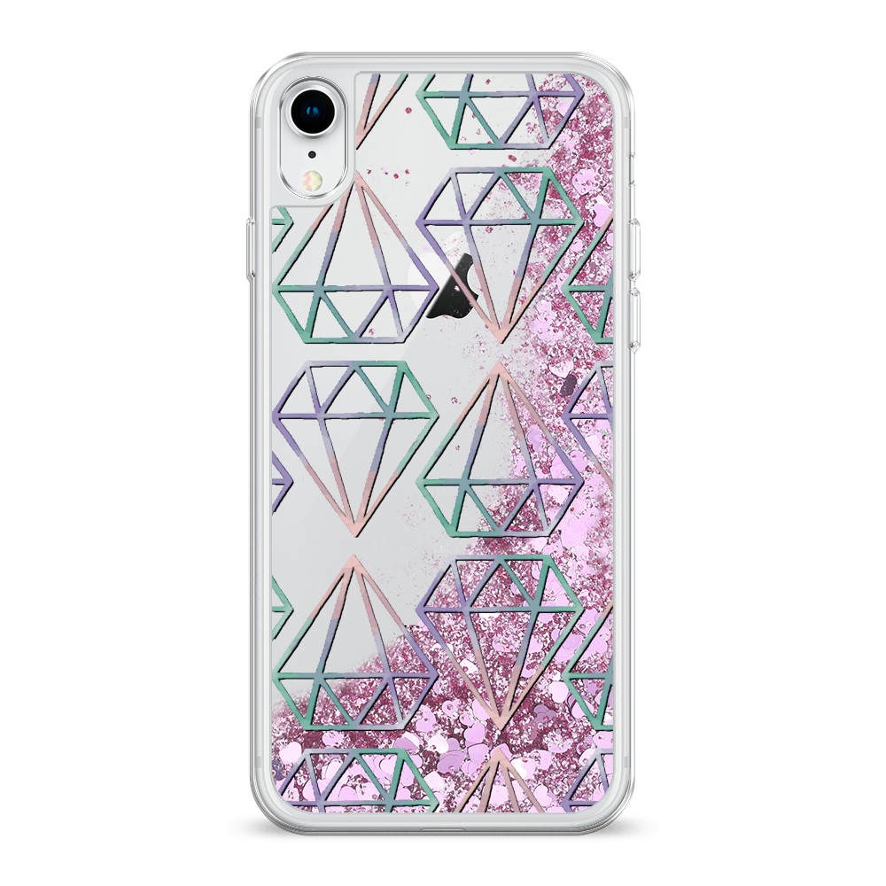 

Чехол Awog на Apple iPhone XR (10R) / Айфон XR (10R) "Бриллианты голографика", 12094-1