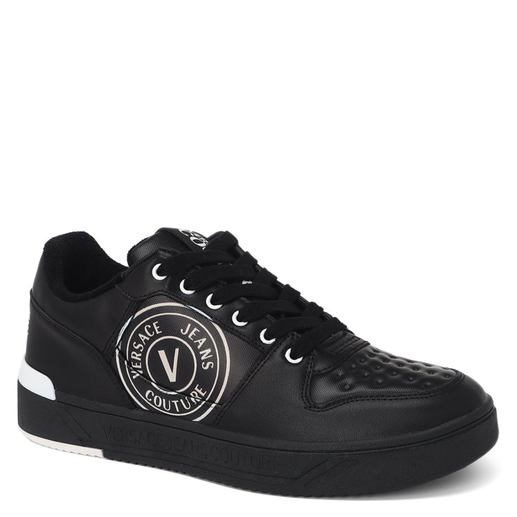 

Кеды мужские Versace Jeans Couture 75YA3SJ1 черные 43 EU, Черный, 75YA3SJ1
