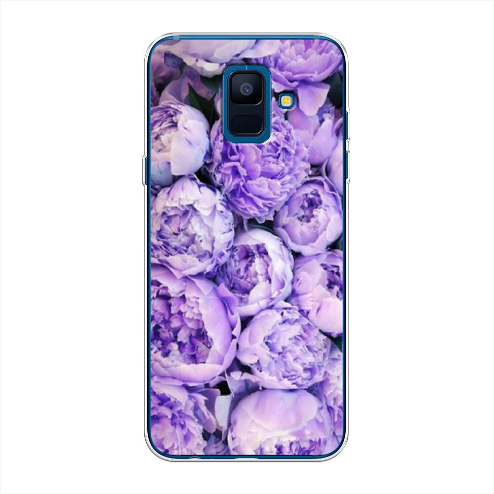 

Чехол Awog на Samsung Galaxy A6 "Пионы сиреневые", Фиолетовый;голубой, 25950-8