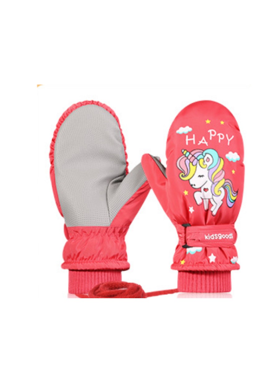 Варежки детские kidsgoods DRST24, коралловый, M