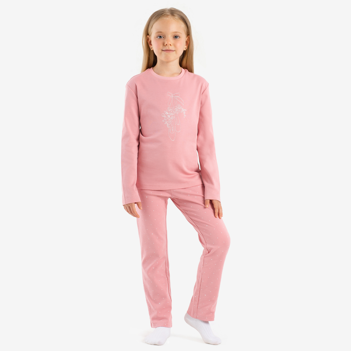 

Пижама комплект Kapika MUGPS01-80, цвет розовый, размер 116, MUGPS01