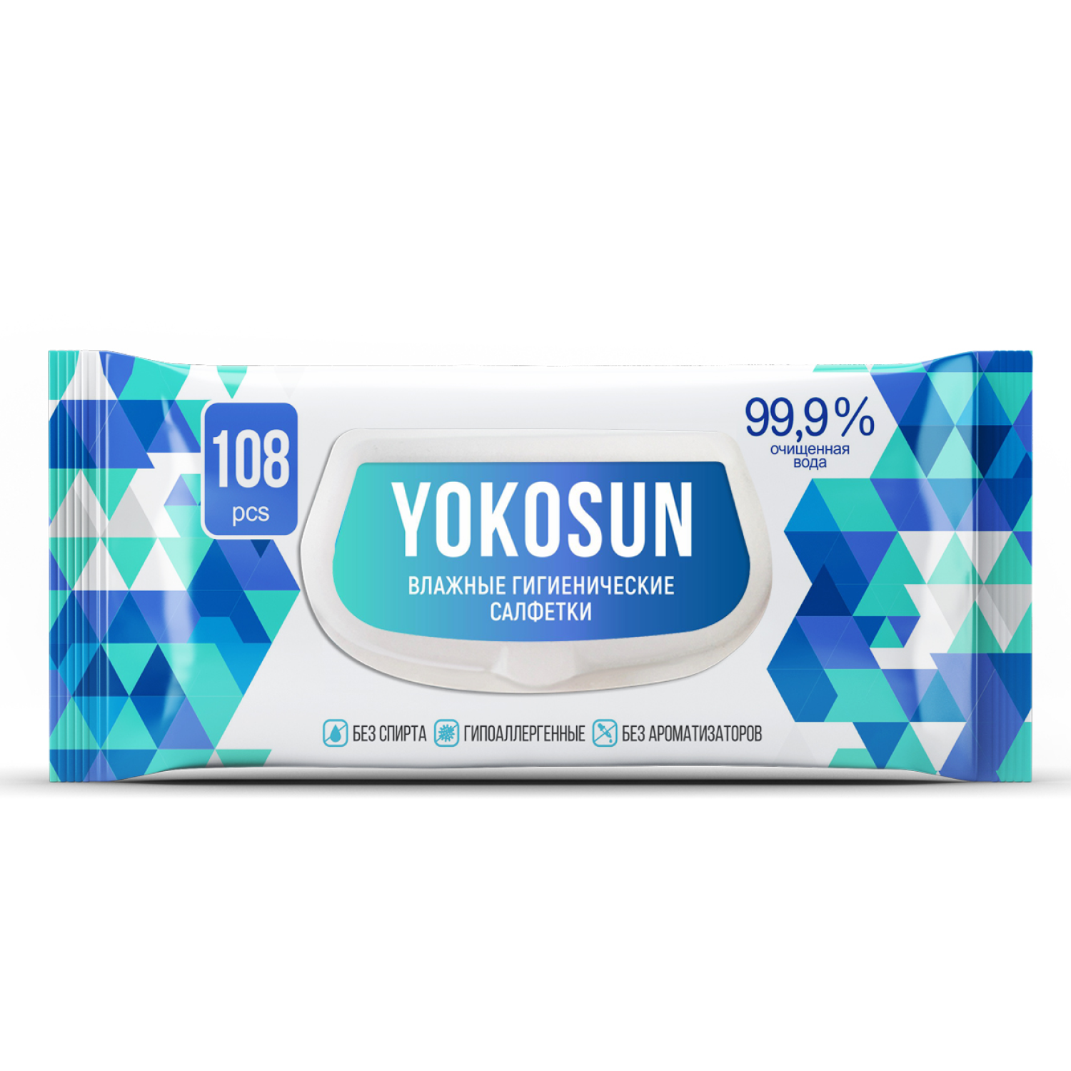 Антибактериальные влажные гигиенические салфетки YokoSun, 108 шт yokosun влажные гигиенические салфетки детские eco 100 0