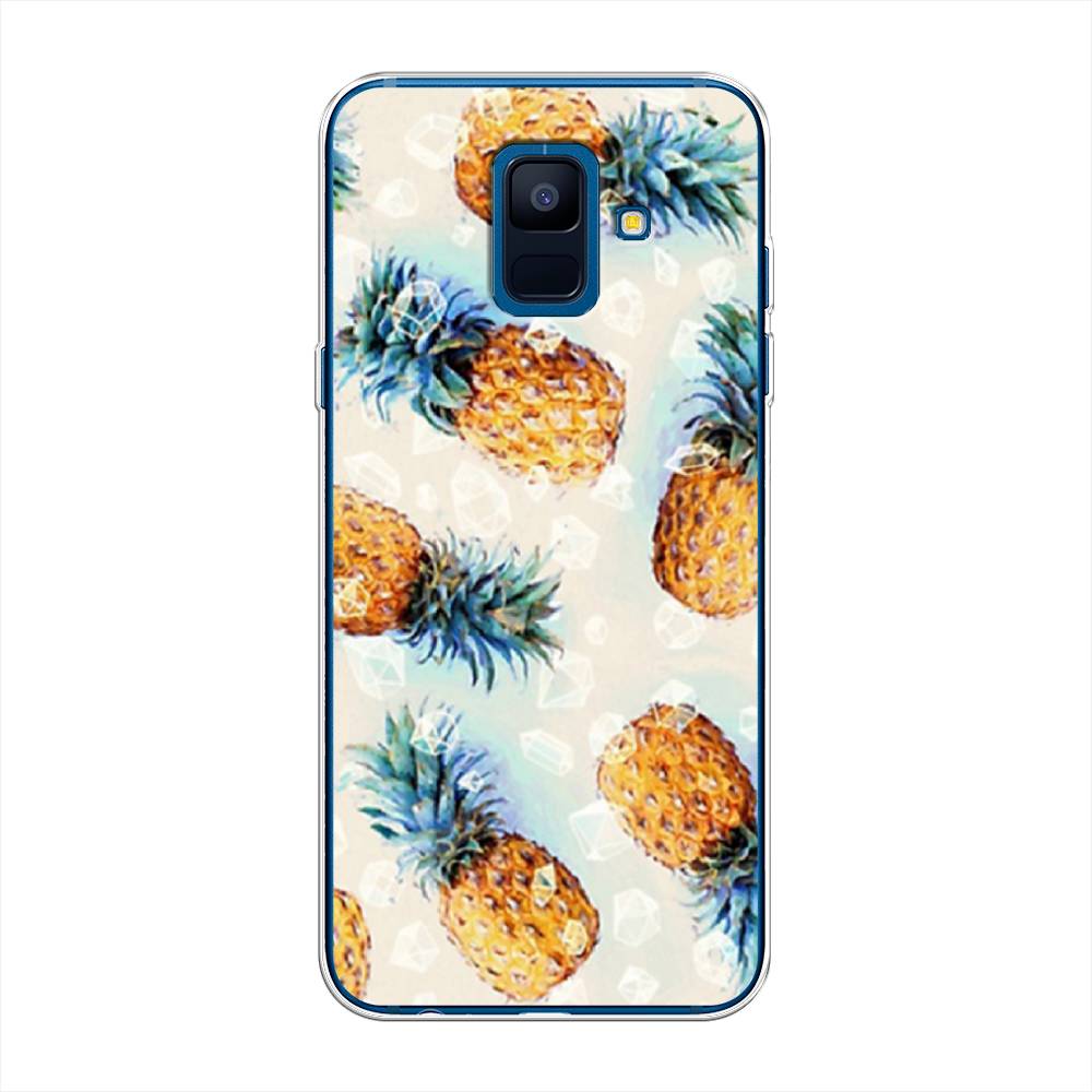 

Чехол Awog на Samsung Galaxy A6 "Ананасы", Бежевый, 25950-3