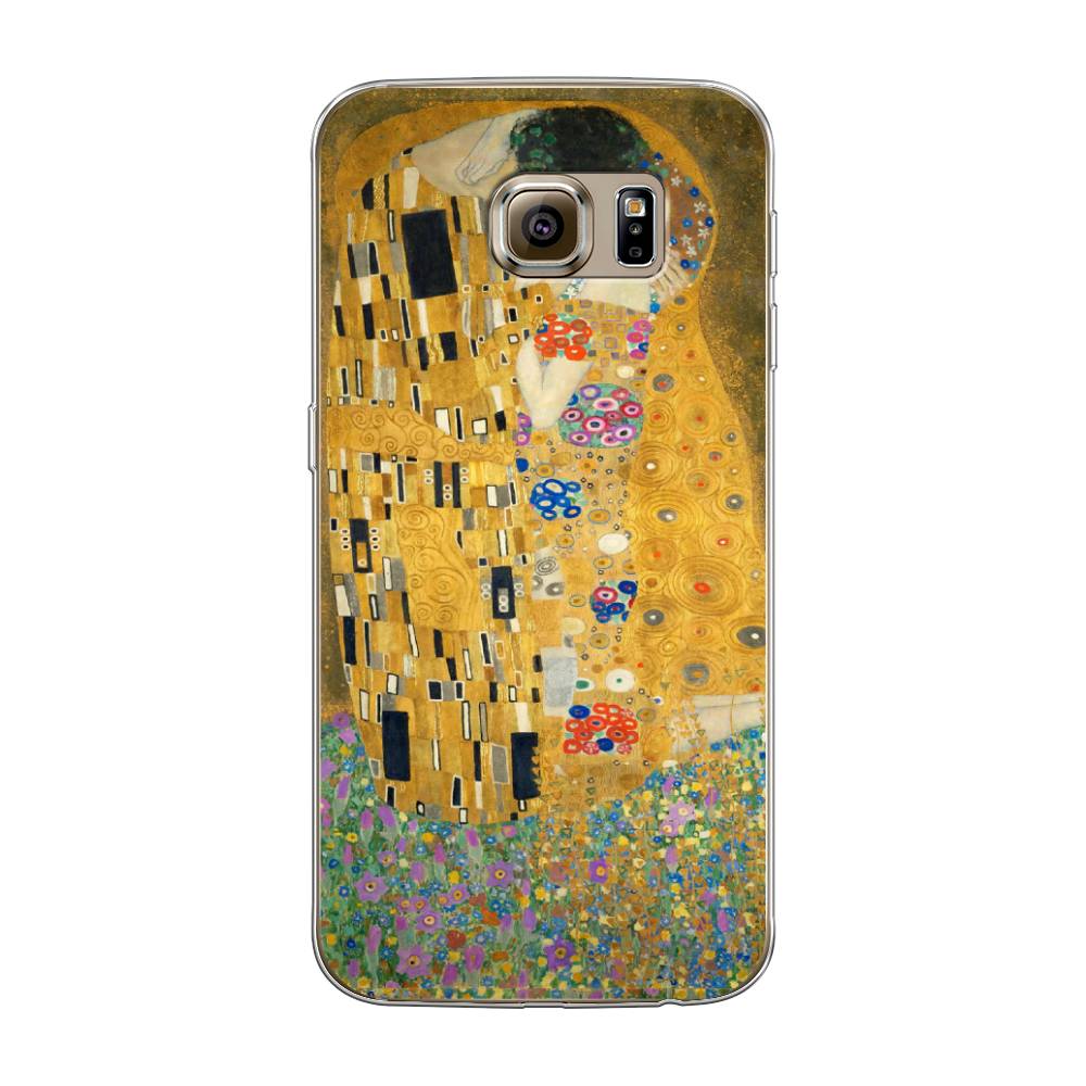 

Чехол Awog на Samsung Galaxy S6 edge "Поцелуй Гюстава Климта", Желтый;коричневый, 24450-9