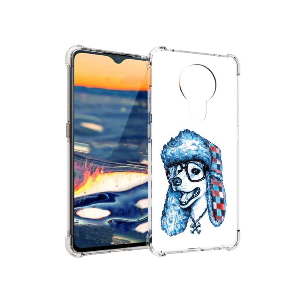

Чехол MyPads Tocco для Nokia 5.3 зимний пес (PT227052.106.362), Прозрачный, Tocco