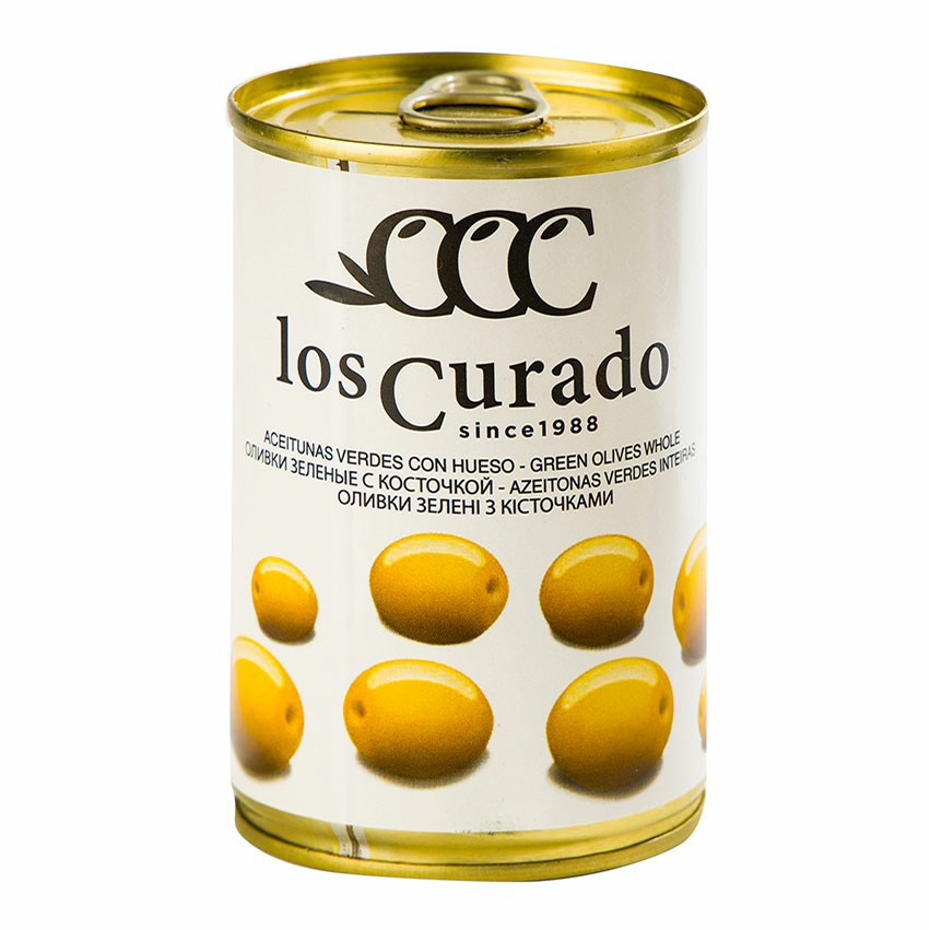 

Оливки Los Curado зеленые c косточкой 300 г