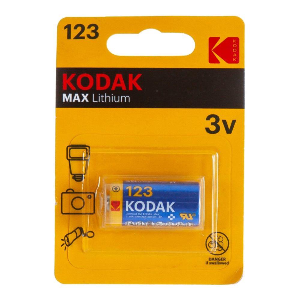 Батарейка KODAK CR123 литиевая батарейка cr123 3в бл 1 panasonic 5410853017097