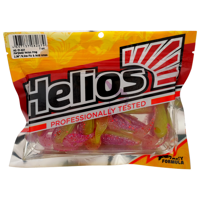 

Лягушка Helios Frog 6,5 см Fio & Acid lemon HS-21-027, набор 7 шт., Розовый;зеленый