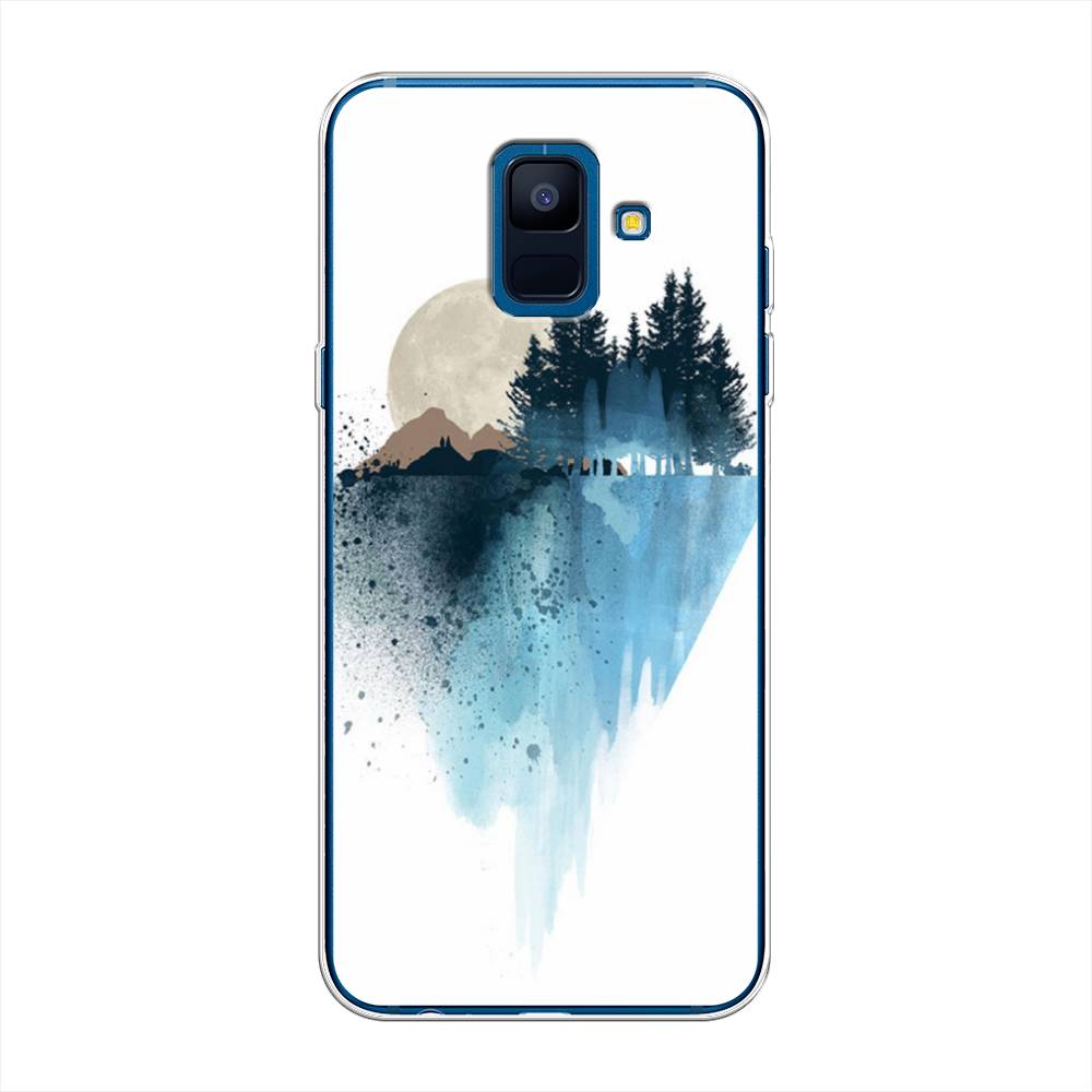

Чехол Awog на Samsung Galaxy A6 "Горы 5", Голубой, 25950-4