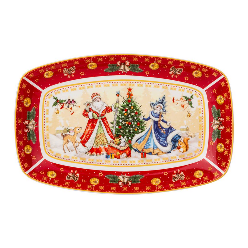 

Блюдо сервировочное Дед Мороз и Снегурочка Lefard 25*16*3 см 85-1728