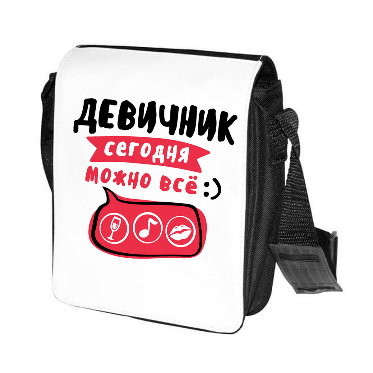 

Сумка женская CoolPodarok CN0151744 черно-белый, Черный;белый, CN0151744