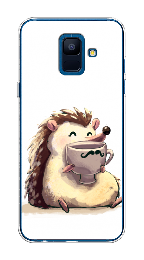 

Чехол Awog на Samsung Galaxy A6 "Еж кофеман", Белый;коричневый;бежевый, 25950-10