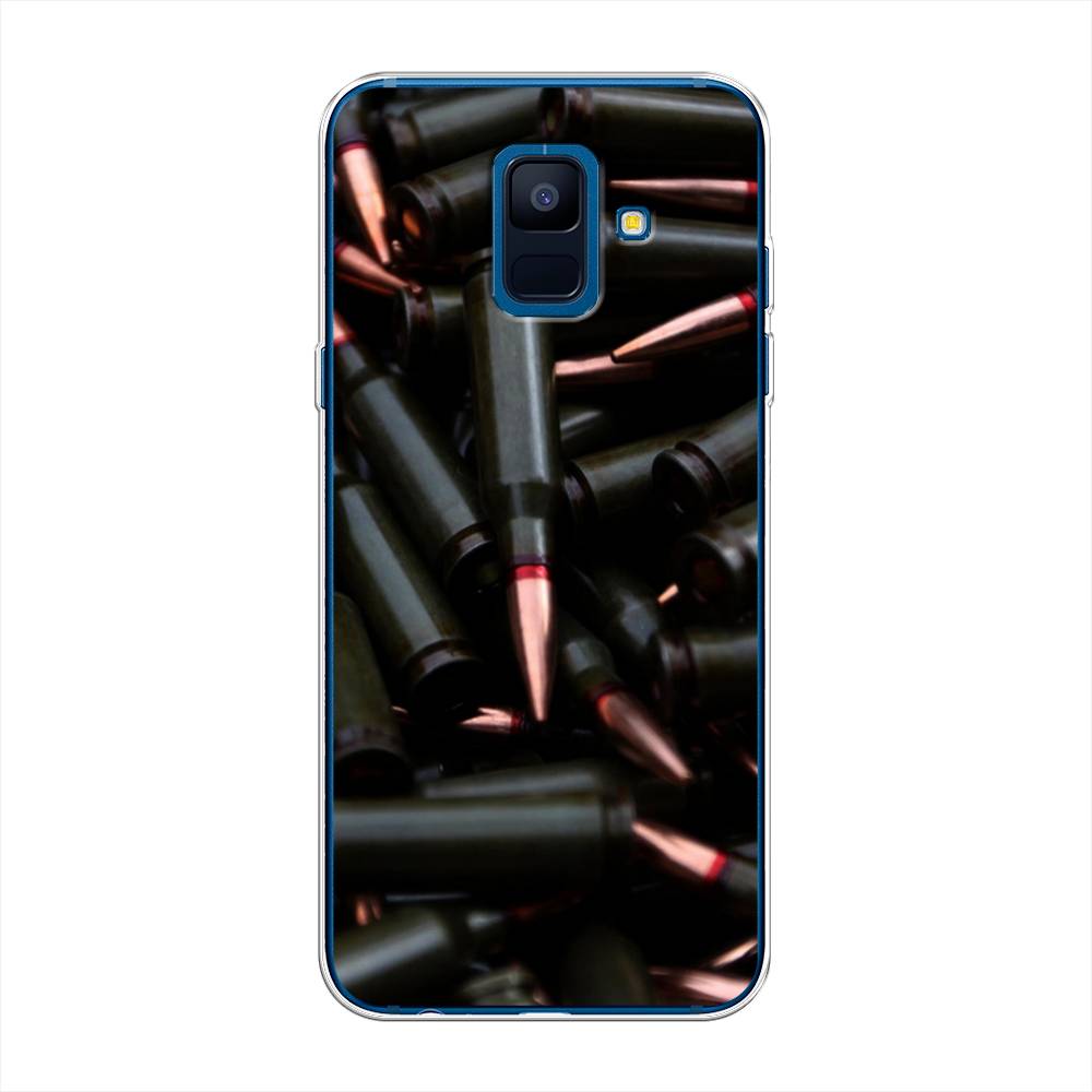 

Чехол Awog на Samsung Galaxy A6 "Пули черные", Черный;коричневый, 25950-5