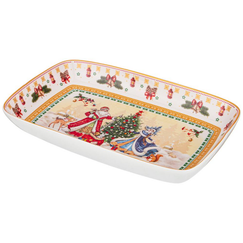 

Блюдо сервировочное Дед Мороз и Снегурочка Lefard 30*19*4 см 85-1656