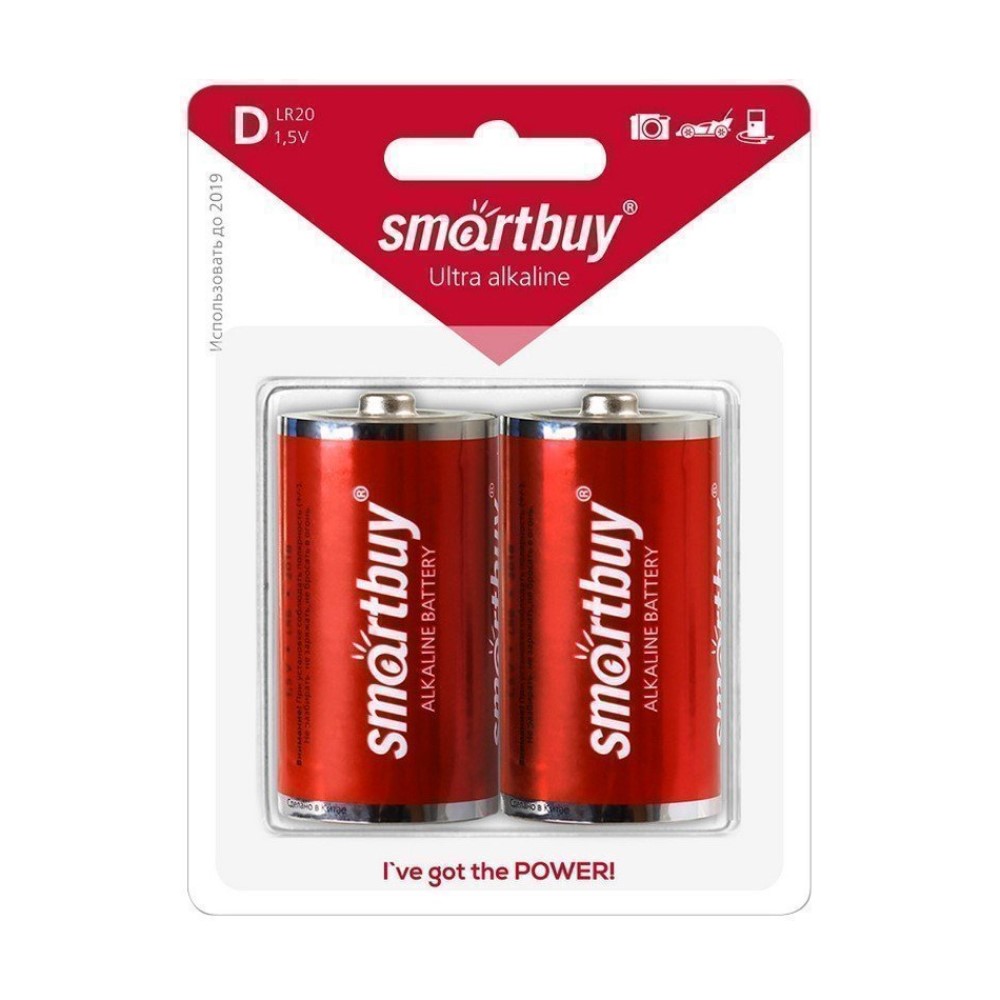Батарейка LR20(D) Smartbuy 2 шт батарейка старт lr20 bl2 d 2 шт
