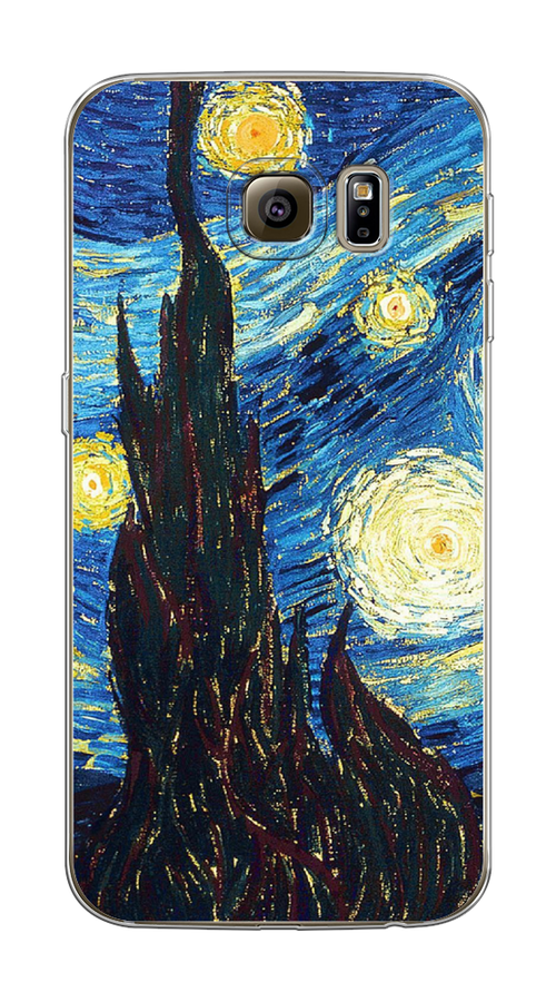 

Чехол Awog на Samsung Galaxy S6 edge "Ван Гог Звездная ночь", Желтый, 24450-9