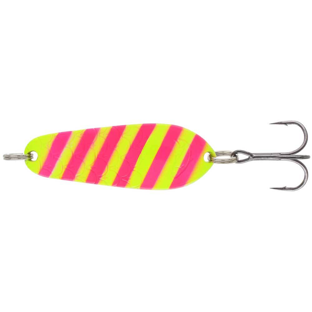 

Блесна колеблющаяся Kuusamo Rasanen (4 / Pink/FYe-AL, UV / / 50 / 5 / Тройной / - / -), Желтый;розовый, Rasanen