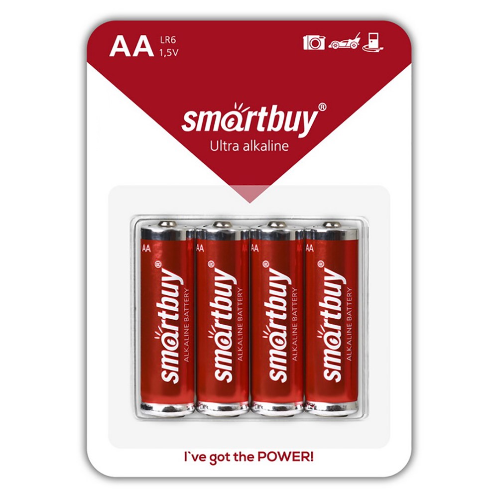 

Батарейка LR6(АА) Smartbuy 4 шт