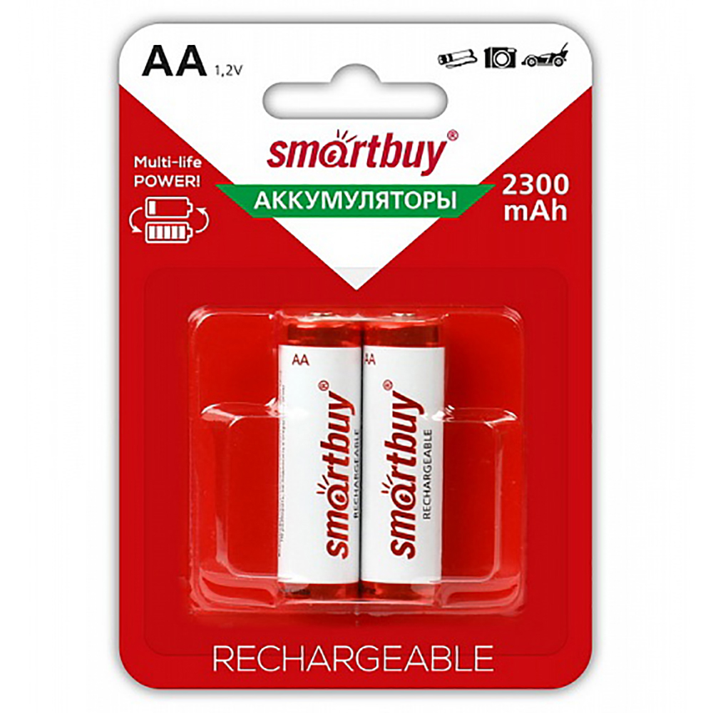 Аккумулятор Smartbuy AA (R6) 2300 mAh 2 шт