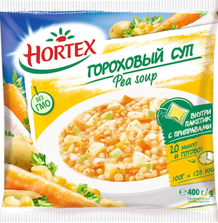 

Суп Hortex Гороховый замороженный 400 г
