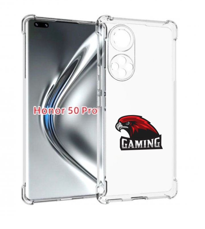 

Чехол бампер MyPads Gaming-1 мужской для Honor 50 Pro/Nov, Прозрачный, Tocco