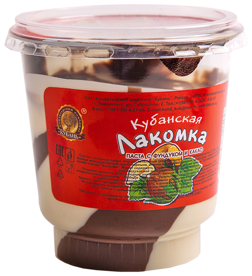

Паста Кондитерский комбинат Кубань с фундуком и какао 350 г