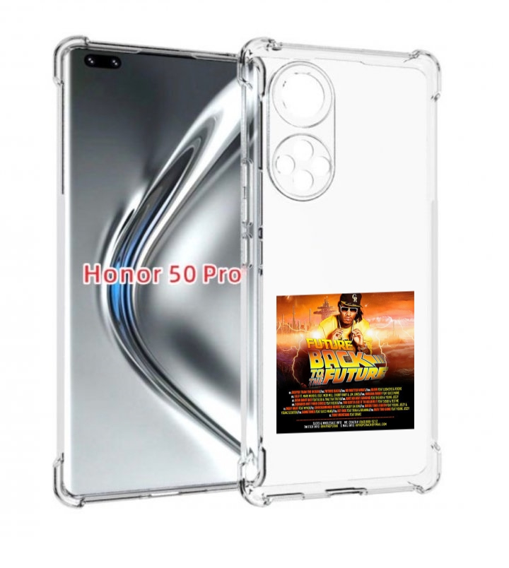 

Чехол бампер MyPads Future - Back To The Future для Honor, Прозрачный, Tocco