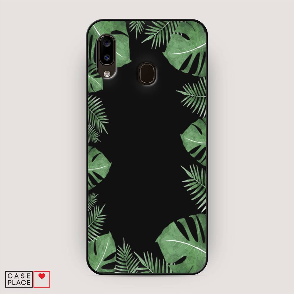

Чехол Awog на Samsung Galaxy A30/A20 "Листья папоротника рамка", Разноцветный, 27552-1