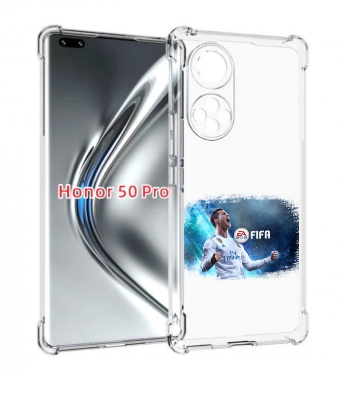 

Чехол бампер MyPads FiFA логотип для Honor 50 Pro/Nova 9, Прозрачный, Tocco