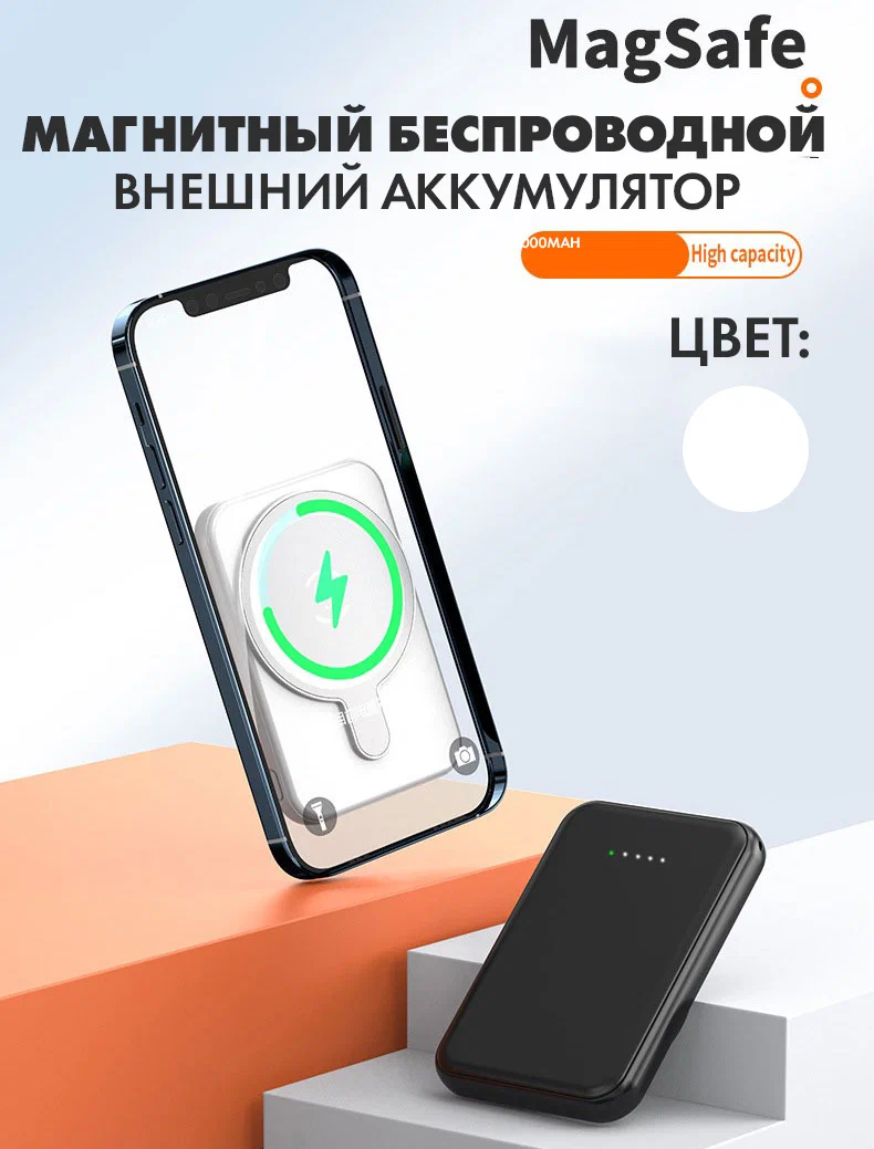 

Внешний аккумулятор ANSTY AWhite белый, AWhite