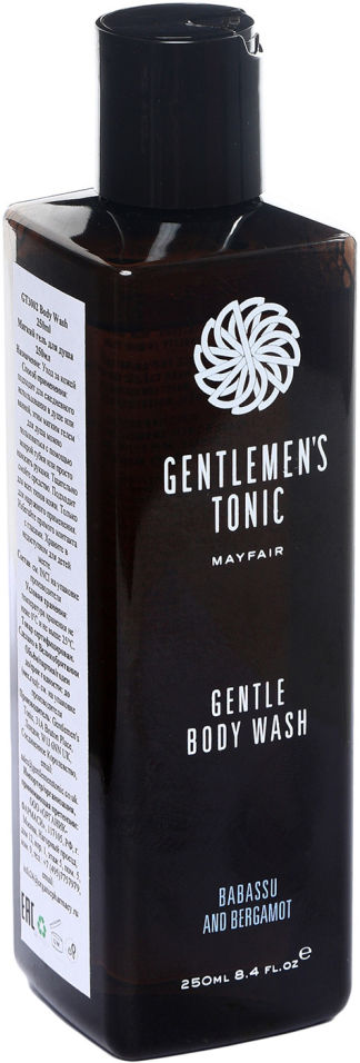 Гель для душа Gentlemens tonic нежный 250мл