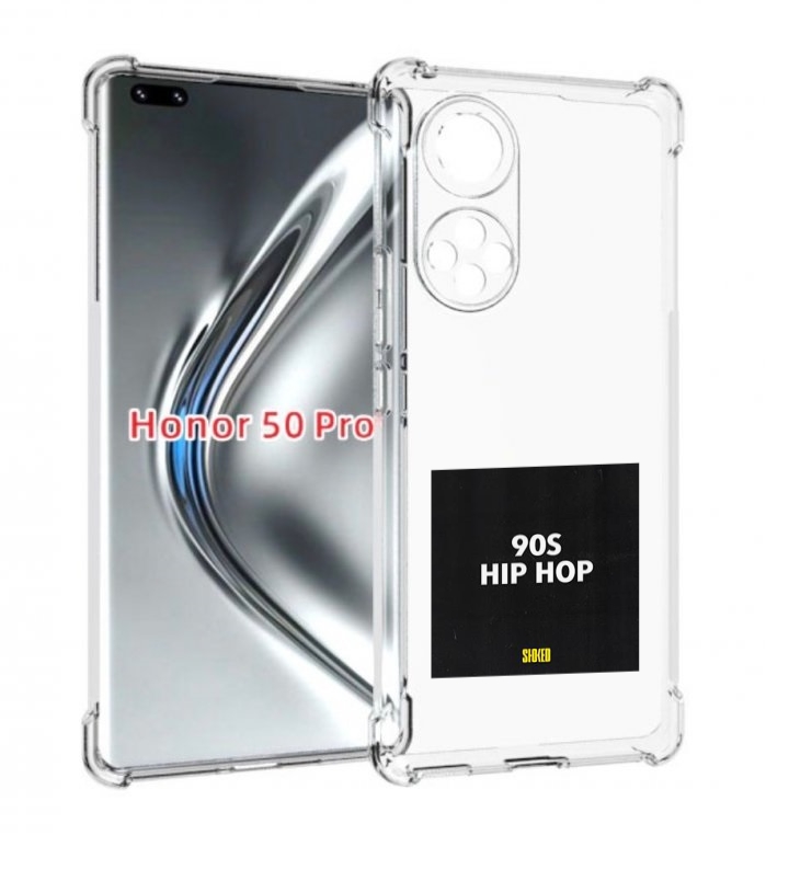 

Чехол бампер MyPads Eazy-E 90S Hip Hop для Honor 50 Pro/N, Прозрачный, Tocco