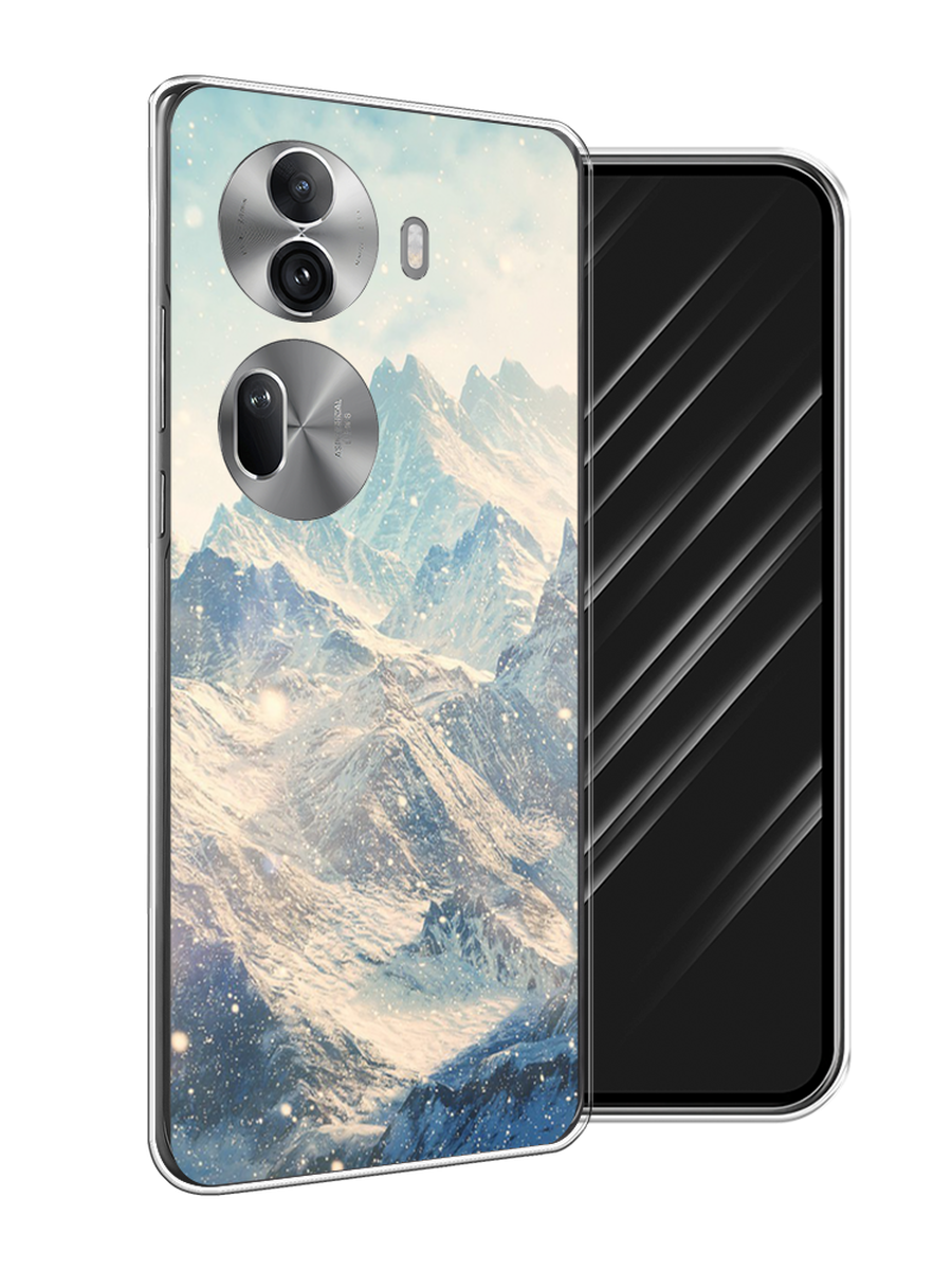 

Чехол Awog на Oppo Reno 11 Pro (Global) "Горы 4", Бирюзовый, 2515950-1