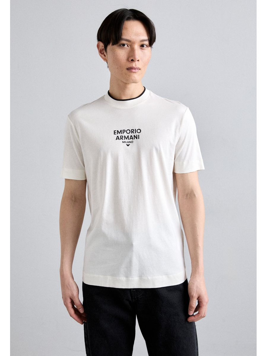 

Футболка мужская Emporio Armani EA822O0EE белая L, Белый, EA822O0EE