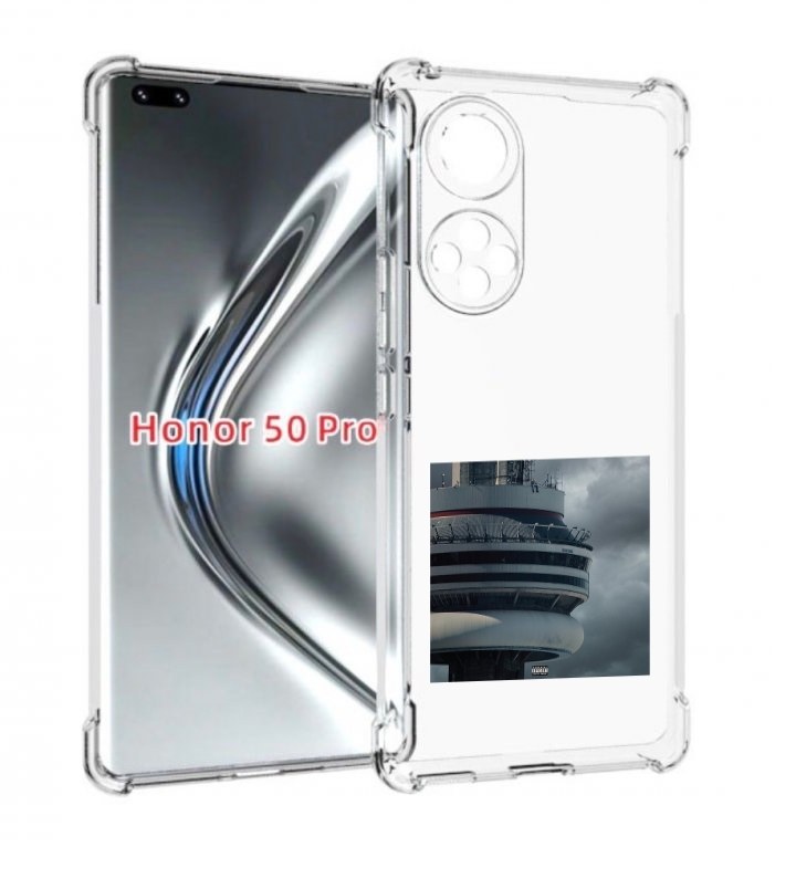 

Чехол бампер MyPads Drake - Views для Honor 50 Pro/Nova 9, Прозрачный, Tocco