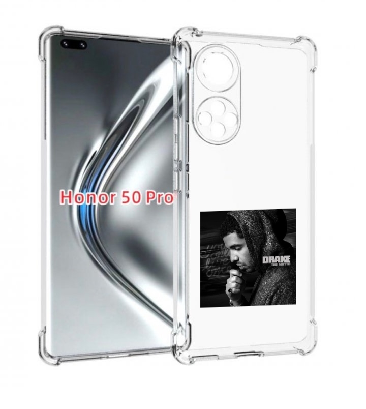 

Чехол бампер MyPads Drake - The Motto для Honor 50 Pro/No, Прозрачный, Tocco
