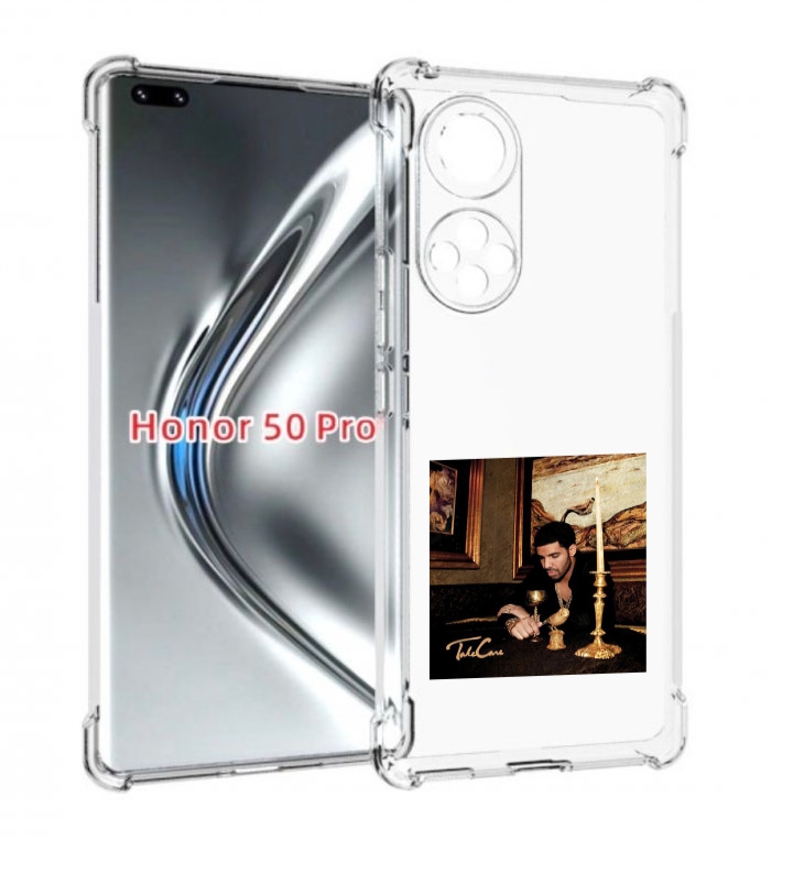 

Чехол бампер MyPads Drake - Take Care для Honor 50 Pro/No, Прозрачный, Tocco