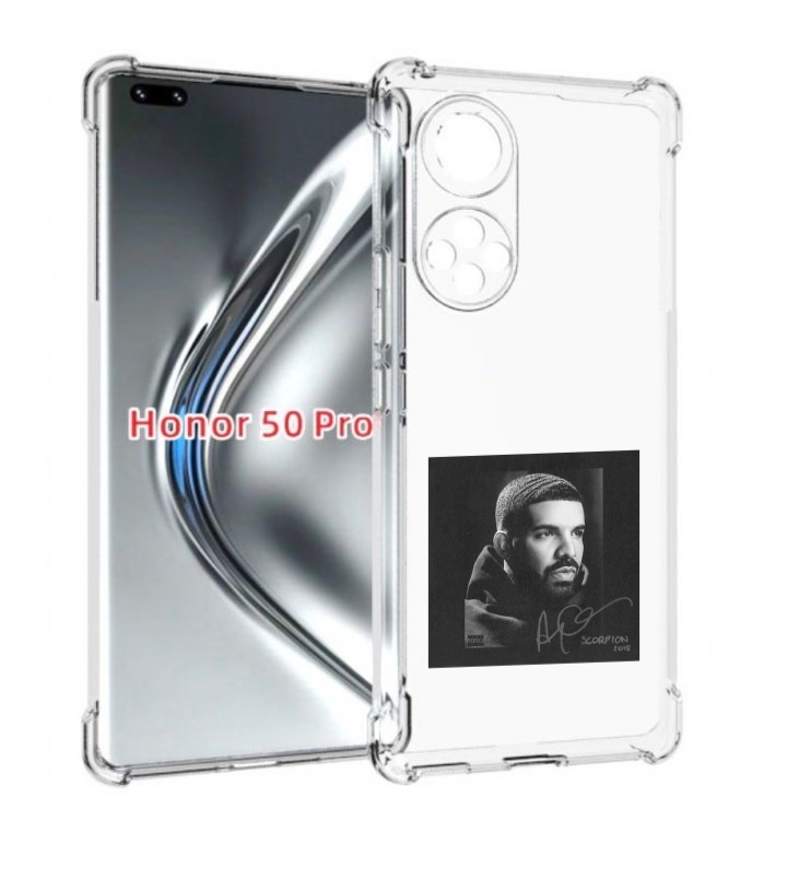 

Чехол бампер MyPads Drake - Scorpion для Honor 50 Pro/Nov, Прозрачный, Tocco
