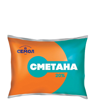 

Сметана Семол 20% бзмж 250 г