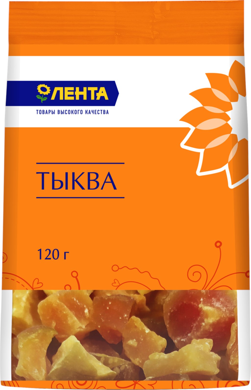 

Цукаты Лента Тыква 120 г