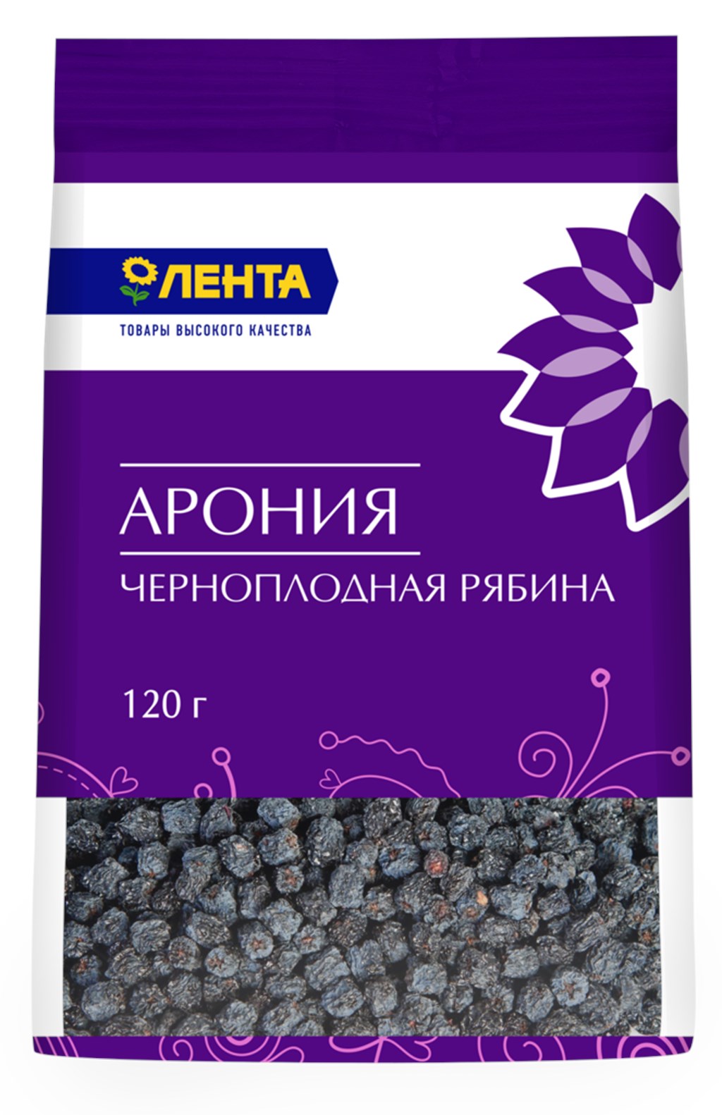 

Цукаты Лента Арония 120 г