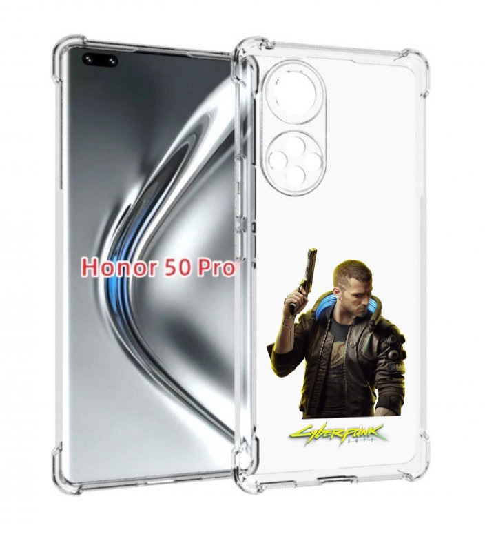 

Чехол бампер MyPads Cyberpunk-2077 для Honor 50 Pro., Прозрачный, Tocco