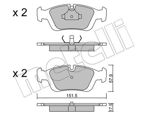 

Тормозные колодки METELLI 2201240, Колодки тормозные METELLI 2201240 METELLI 2201240