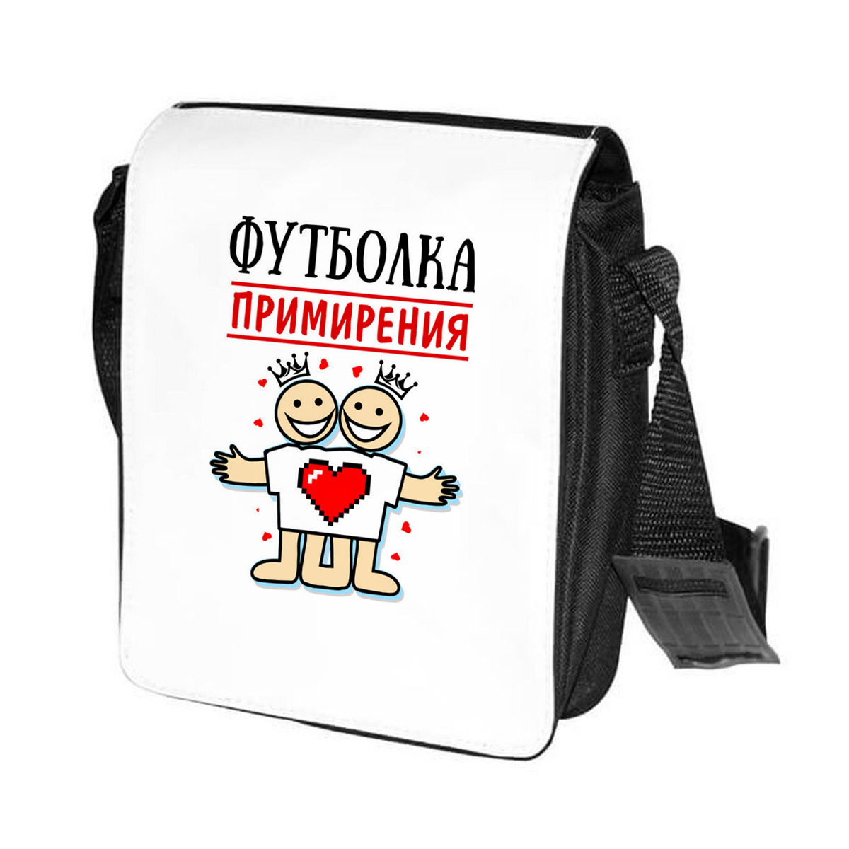 

Сумка унисекс CoolPodarok CN0151632 черно-белый, Черный;белый, CN0151632