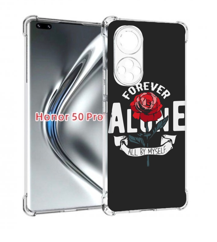 

Чехол бампер MyPads Alone для Honor 50 Pro, Прозрачный, Tocco
