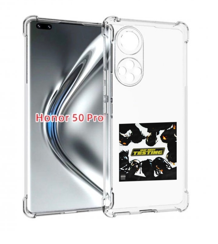 

Чехол Бампер Mypads Asap Rocky - Testing Для Honor 50 Pro, Прозрачный, Tocco