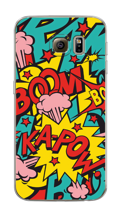 

Чехол Awog на Samsung Galaxy S6 edge "Постер pop art", Голубой;желтый;красный, 24450-9