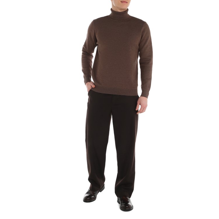 

Водолазка мужская Maison David DR01 коричневая XL, Коричневый, DR01