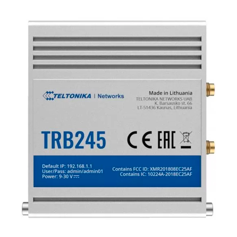 Коммутационная плата ТRB245 (TRB24500000) industrial M2M LTE gateway 4G (LTE) cat4 3G / 2x